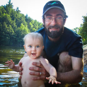 chris_kid_water peterborough web development coach and dad